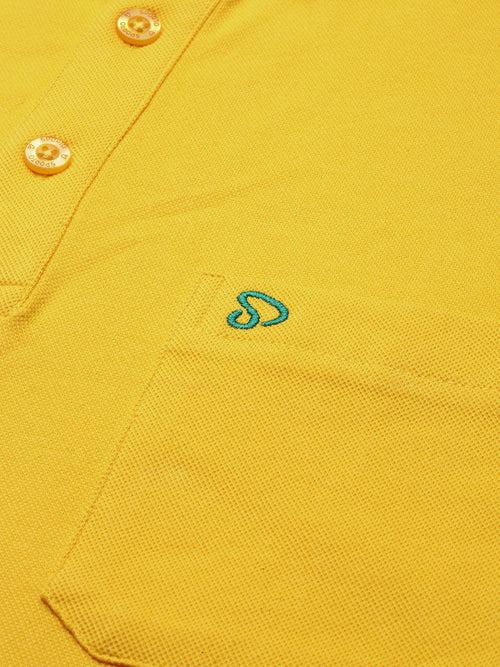 Sporto Men's Polo T-shirt With Pocket - Golden Yellow