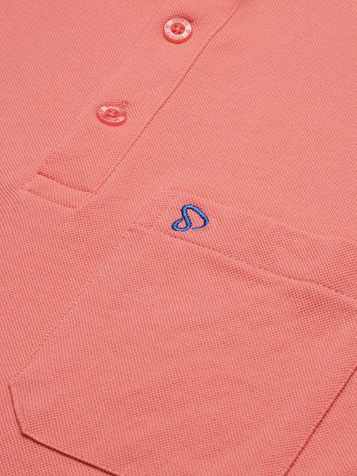 Sporto Men's Polo T-shirt With Pocket - Shell Pink