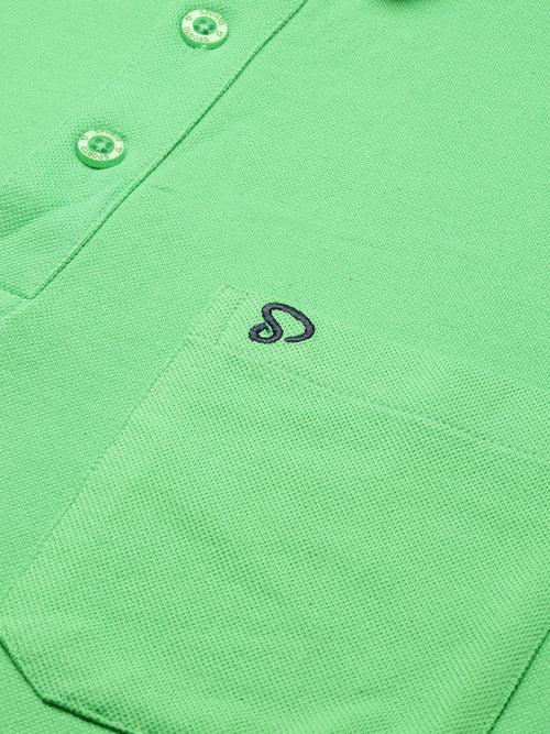Sporto Men's Polo T-shirt With Pocket - Tender Green