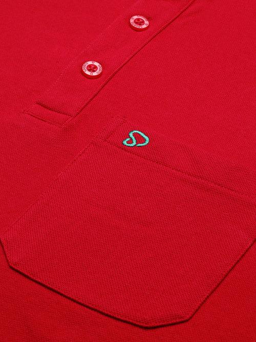 Sporto Men's Polo T-shirt With Pocket - Red