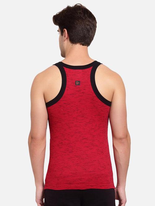 Sporto Mens Round Neck Solid Gym Vest Super Soft Cotton Pack Of 2