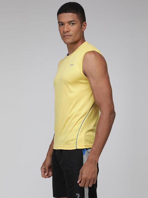 Sporto Men's Sleeveless Gym wear - Yellow