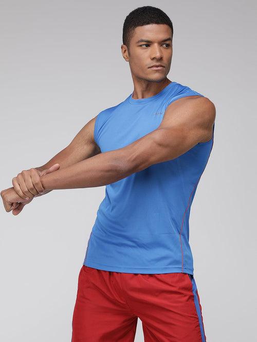 Sporto Men's Sleeveless Gym wear - Blue