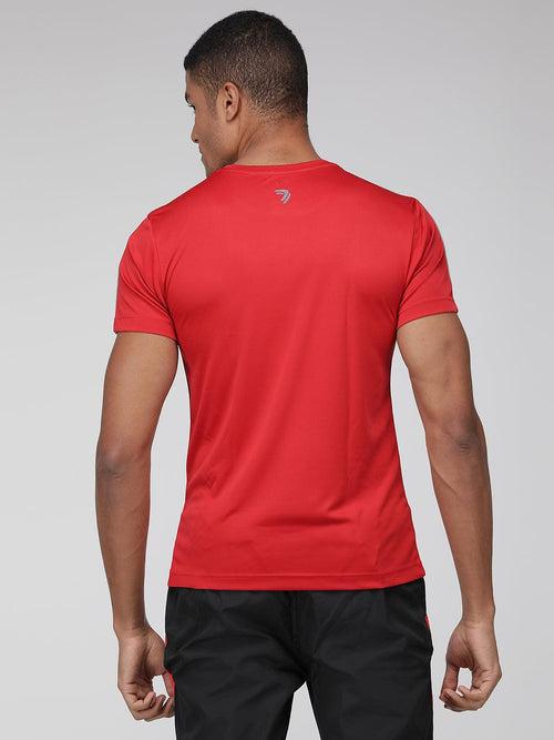Sporto Men's Athletic Jersey Quick Dry T-Shirt - Red