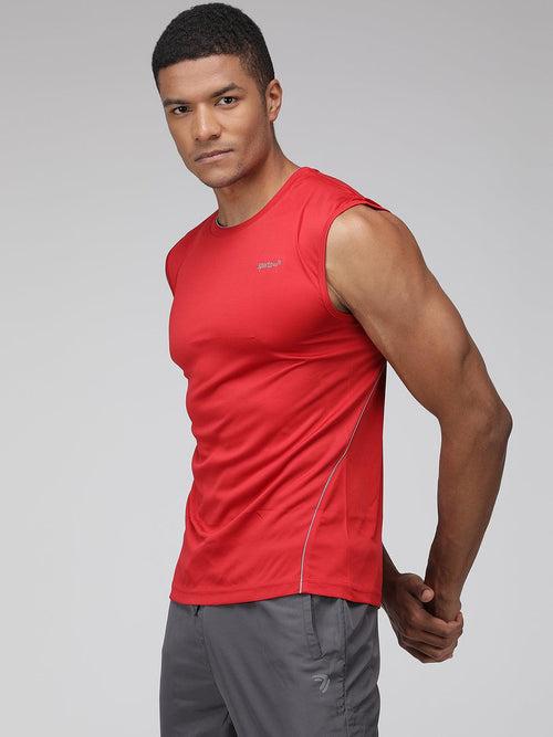 Sporto Men's Sleeveless Gym wear - Red