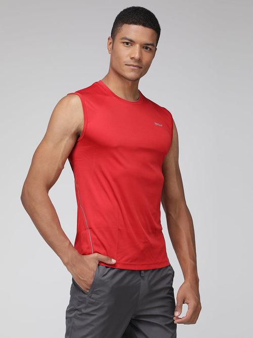 Sporto Men's Sleeveless Gym wear - Red