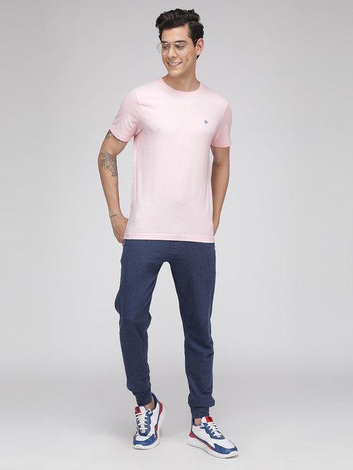 Sporto Men's Round Neck Cotton Tee Pack of - 3 (Pink + Ocean + Mimosa)