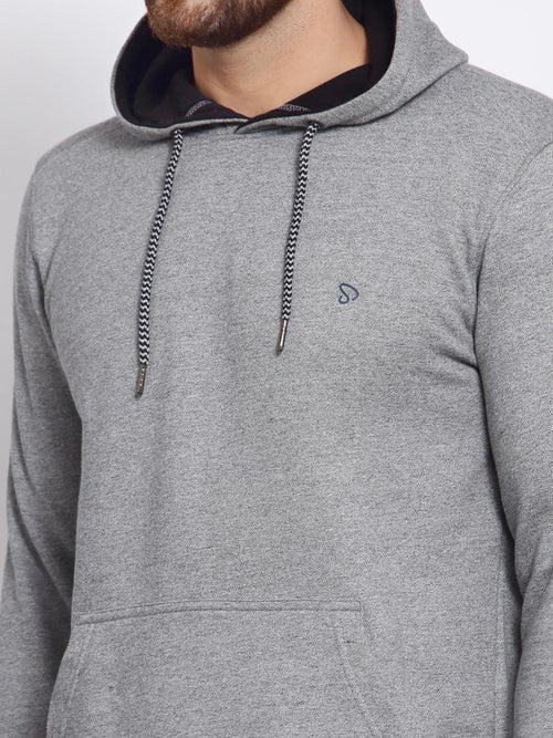 Sporto Men's Hoodie Sweatshirt - Grey Jaspe