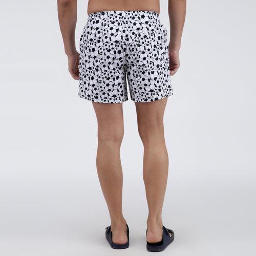 Sporto Men's Printed Boxer Shorts (Pack Of 2) - White & Multi