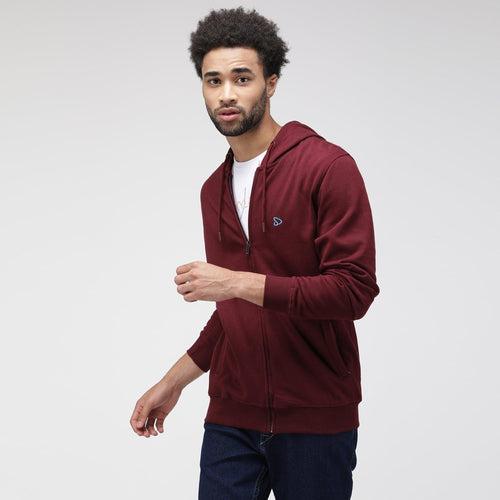 Sporto Men's Solid Hoodie Sweatshirt