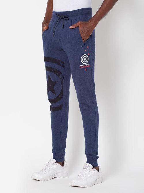 Men's Captain America Joggers - Blue Melange