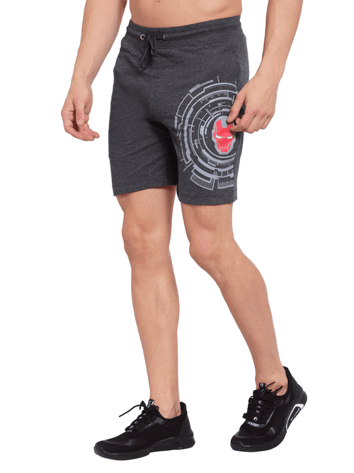 Sporto Men's Ironman lounge Shorts - Anthra Melange