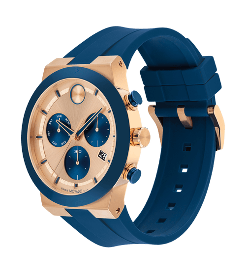 Movado Bold Fusion Rose Gold Dial Men 44.5MM