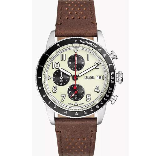 Fossil Sport Tourer Cream Dial Men 42mm