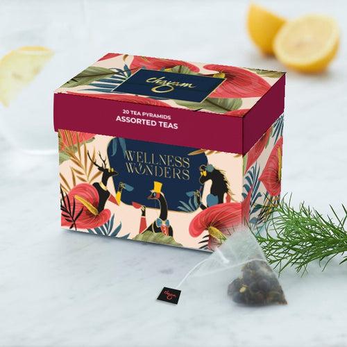 Assorted Green Tea Bags Gift Box | 5 Flavours 20 Tea Bags