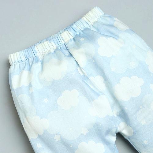 Organic Cotton  Night Suit - Cloud Blue