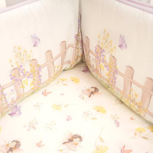 Organic Cot Half Bumper - Pixie Dust