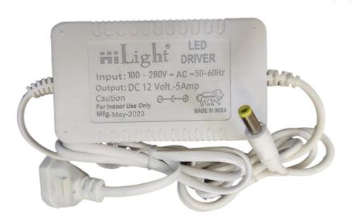 HiLight 12V 5A Power Adaptor LED Strip Driver(Heavy)