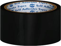 48mm Polyester adhesive tape Black color (50 meter)