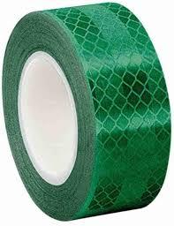 72mm Normal reflective tape Green color- 45 Meter