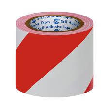 96mm Floor marking tape Red/White color (15 Meter)