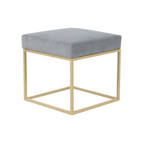 Benton Nesting Black Glass Coffee Table Set With 2 Stools In Gold Finish