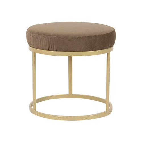 Benton Nesting Clear Glass Coffee Table Set With 4 Stools In Gold Finish