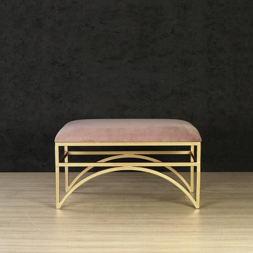 Benton Accent Bench In Gold Finish