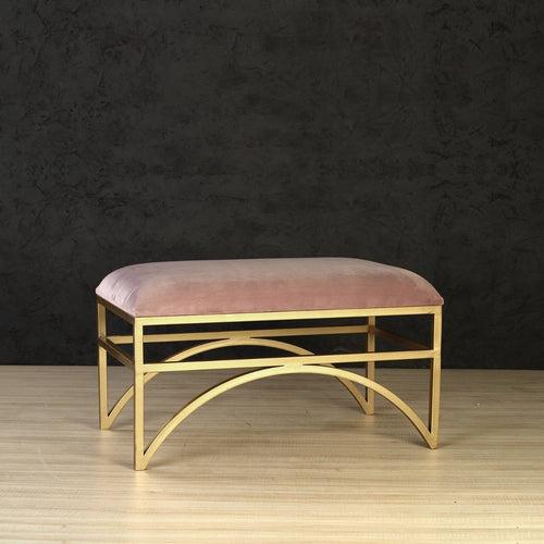 Benton Accent Bench In Gold Finish