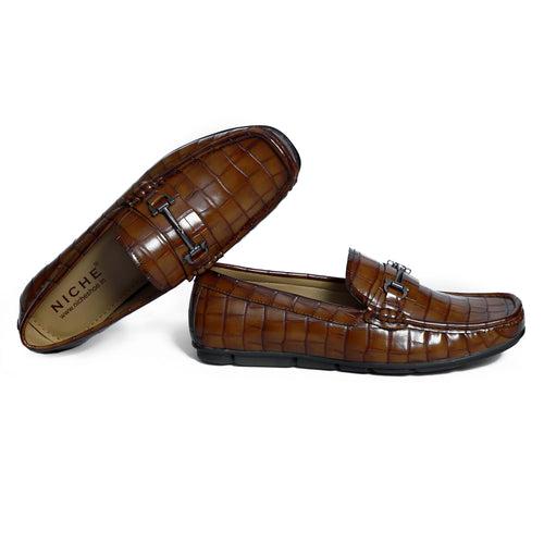 NICHE Cherry Profound Croco Moccasin - Drving loafer