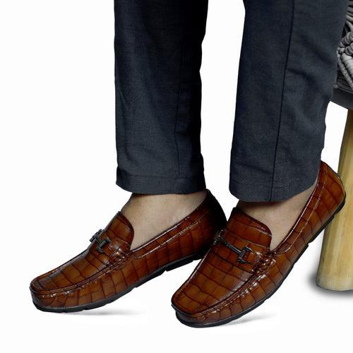 NICHE Cherry Profound Croco Moccasin - Drving loafer