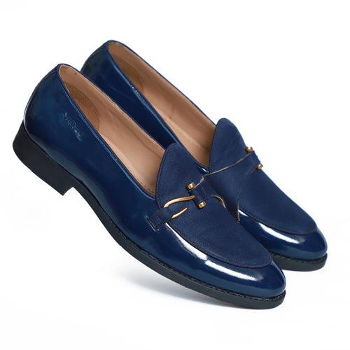 NICHE Blue Patent Dazzle Hooked Loafers