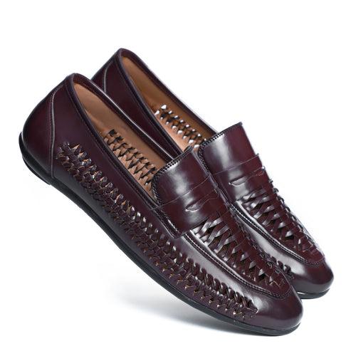 NICHE Cherry Hand Weaved Kolhapuri Loafer (Extra Comfortable)