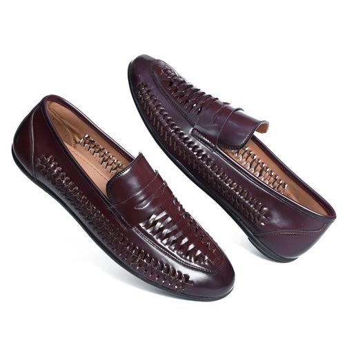 NICHE Cherry Hand Weaved Kolhapuri Loafer (Extra Comfortable)