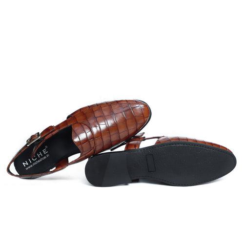 NICHE Peshawari Cherry Croco Posh Sandal