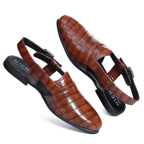 NICHE Peshawari Cherry Croco Posh Sandal