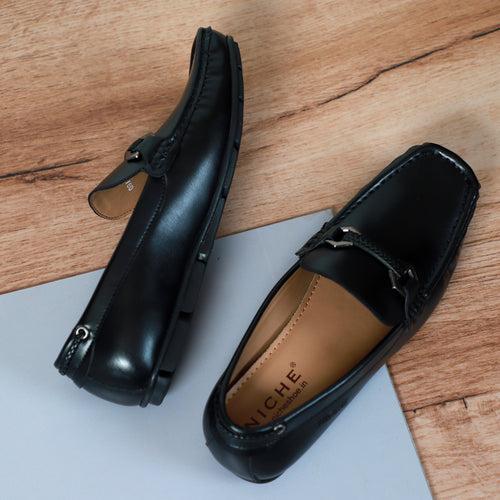 NICHE Black Luxuriant Moccasin - Drving loafer