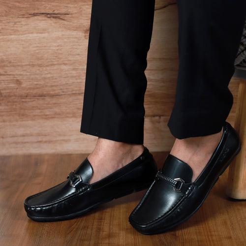 NICHE Black Luxuriant Moccasin - Drving loafer