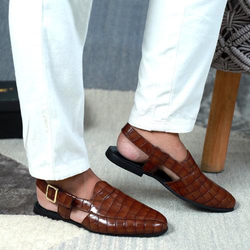 NICHE Peshawari Cherry Croco Posh Sandal