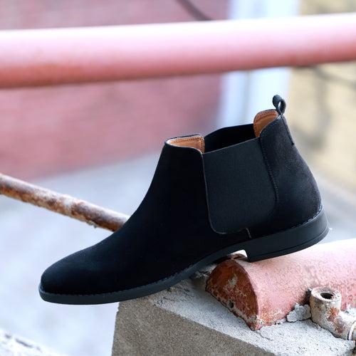 NICHE Black Suede Chelsea Boot