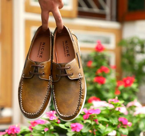 NICHE Olive Boat Shoes