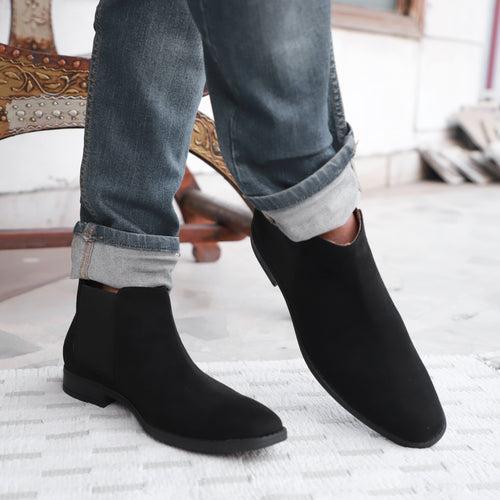 NICHE Black Suede Chelsea Boot