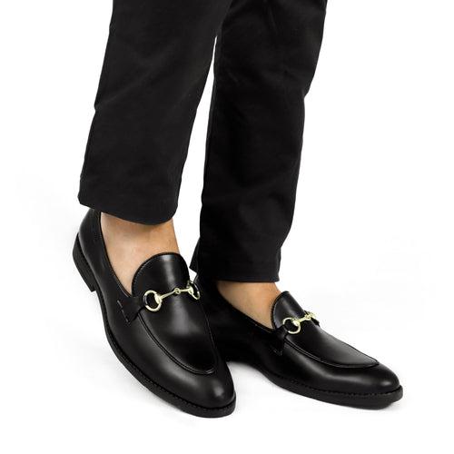 NICHE Black Horsebit Loafers