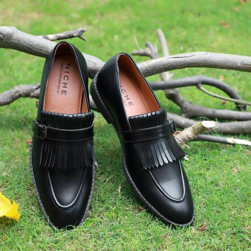 NICHE Black Braided Posh Flamingo Loafer