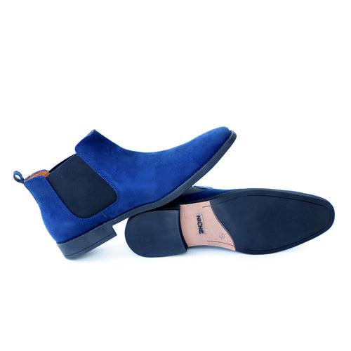 NICHE Blue Suede Chelsea Boots