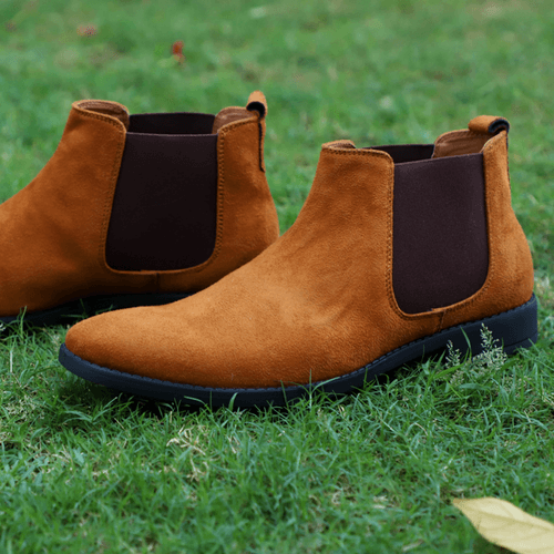 NICHE Tan Suede Chelsea Boots