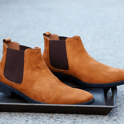 NICHE Tan Suede Chelsea Boots