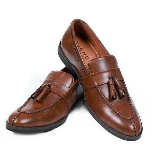 NICHE Peru Brown Aesthetic Tassel Loafer