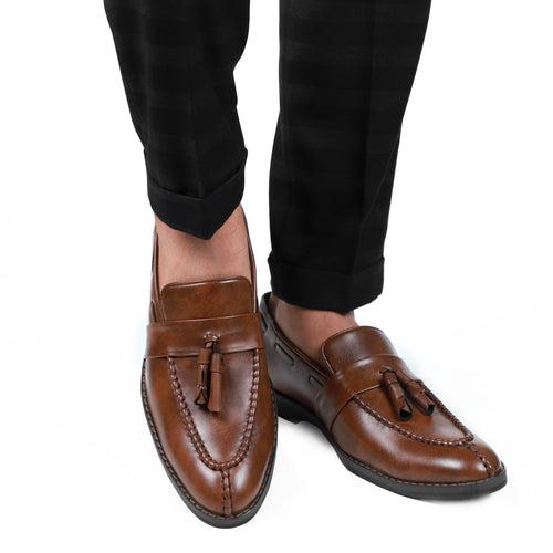 NICHE Peru Brown Aesthetic Tassel Loafer