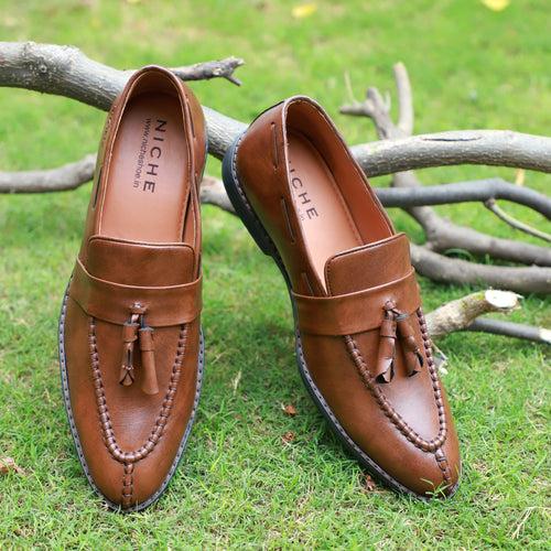 NICHE Peru Brown Aesthetic Tassel Loafer